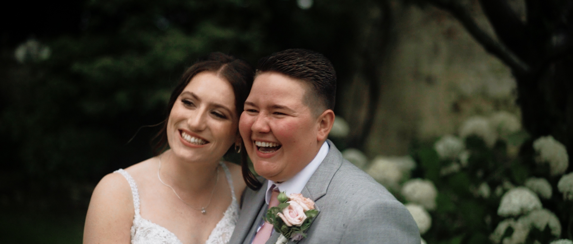 C and E laugh and Joke together